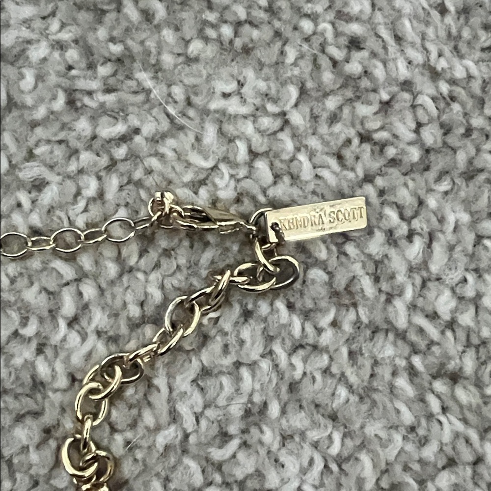 Kendra Scott Gold and Deep Red Necklace - Picture 5 of 5